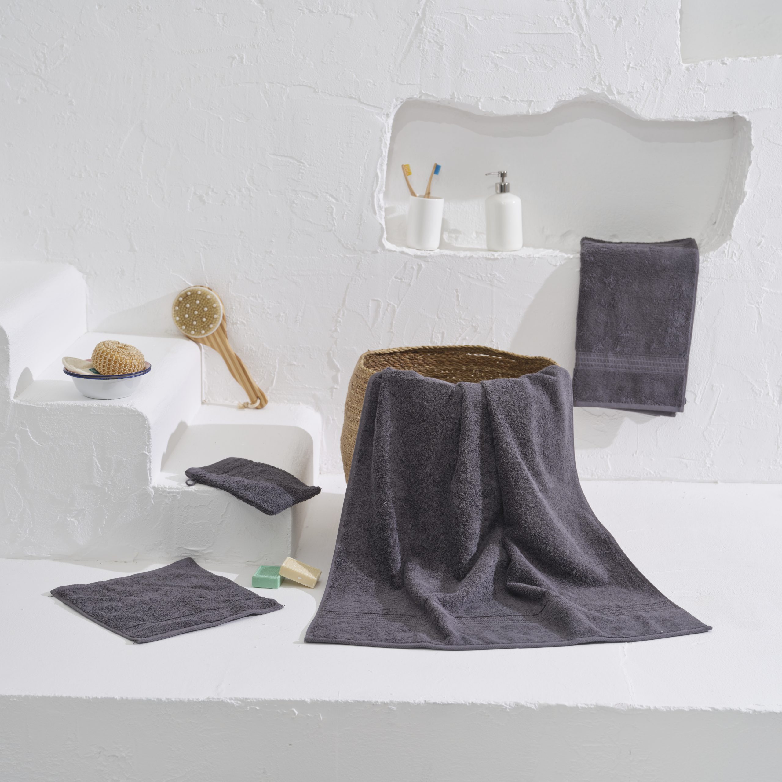 Zestawy ręczników Homelover - COAL GREY