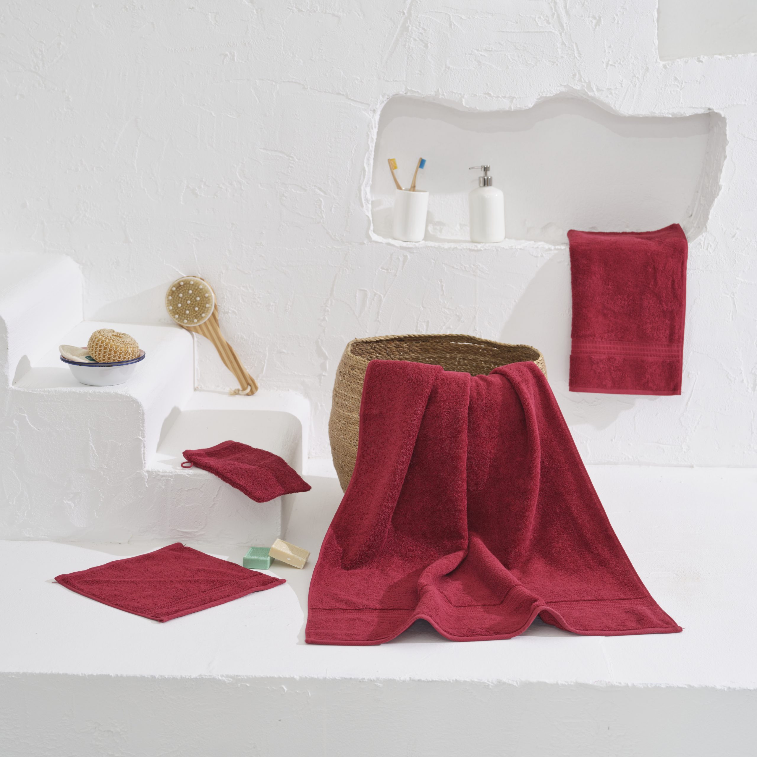 Zestawy ręczników Homelover - BERRY RED